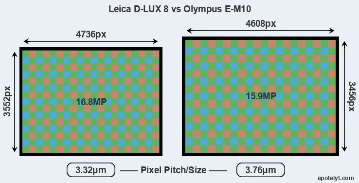 D-LUX 8 versus E-M10 MP