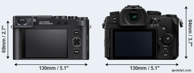 Comparison D-LUX 8 or G97 rear