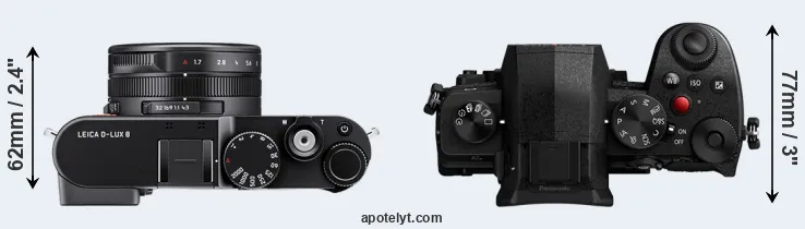 Compare D-LUX 8 versus G97 top