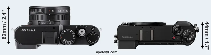 Compare D-LUX 8 versus GX80 top