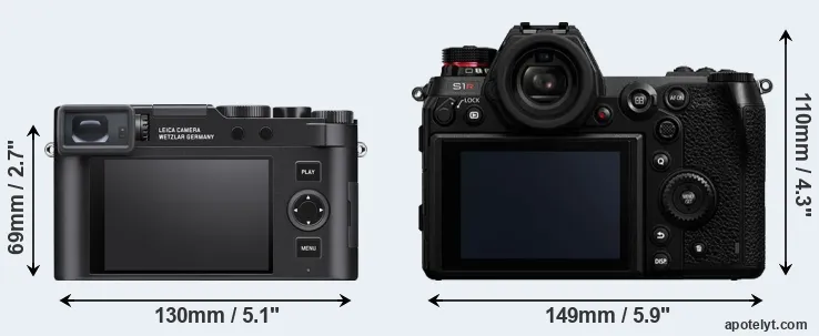 Comparison D-LUX 8 or S1R rear