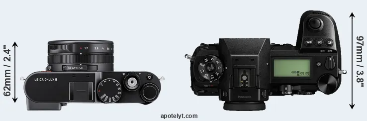Compare D-LUX 8 versus S1R top