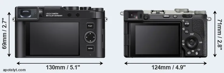 Comparison D-LUX 8 or A7C II rear