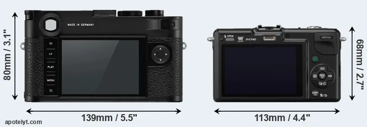 Comparison M10-P or GF2 rear