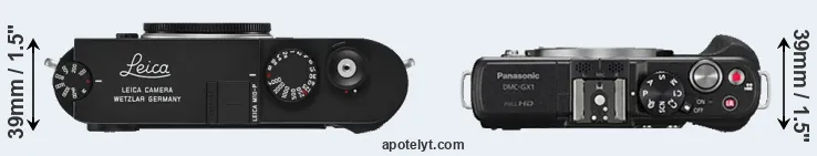 Compare M10-P versus GX1 top