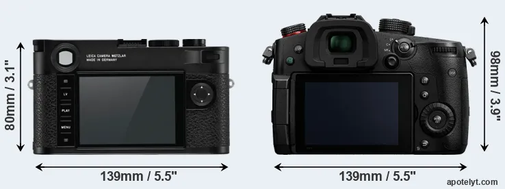 Comparison M10-R or GH5 II rear