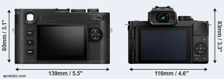 Comparison M11 or G100 rear