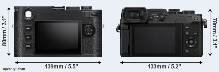 Comparison M11 or GX8 rear