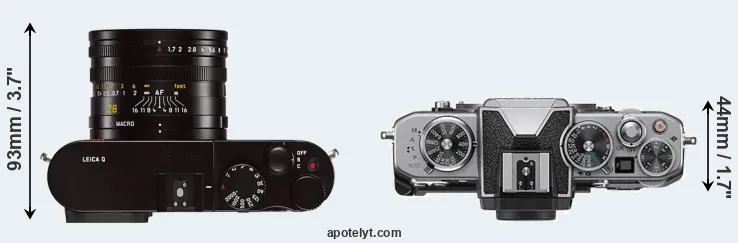 Compare Q Typ 116 versus Z fc top