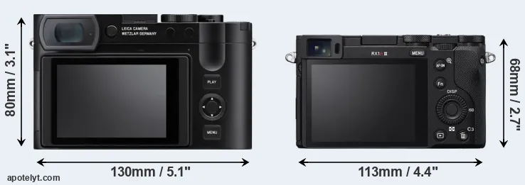 Comparison Q3 or RX1R III rear