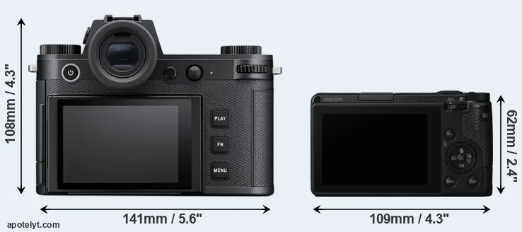Comparison Leica SL3 or GR III rear