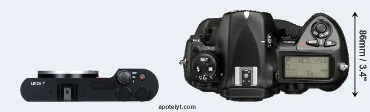 Compare T Typ 701 versus D2X top