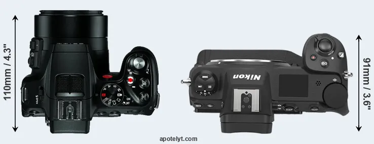 Compare V-LUX 4 versus Z9 top