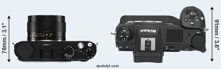 Compare X Typ 113 versus Z9 top