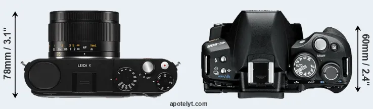 Compare X Typ 113 versus E-600 top
