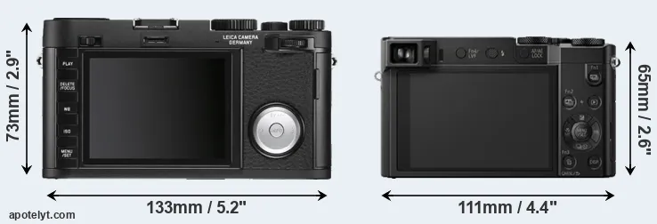 Comparison X Vario or TZ100 rear