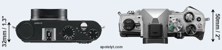 Compare X1 versus OM-5 top
