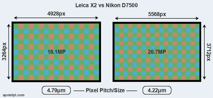 X2 versus D7500 MP