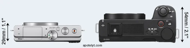 Compare J4 versus ZV-E10 II top