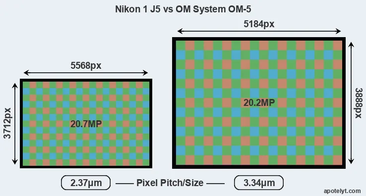J5 versus OM-5 MP