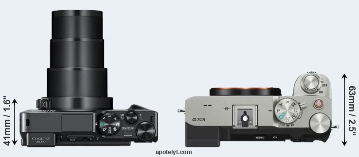 Compare A1000 versus A7C R top