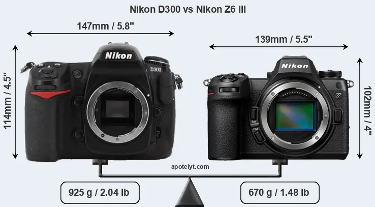 Nikon D300 vs Nikon Z6 III Comparison Review