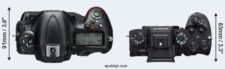 Compare D4 versus A9 III top