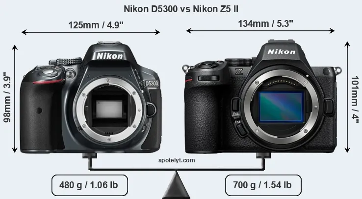 Nikon D5300 vs Nikon Z5 II Comparison Review