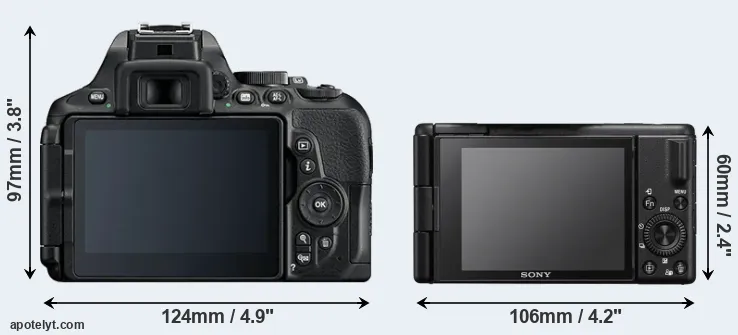 Comparison D5600 or ZV-1 II rear