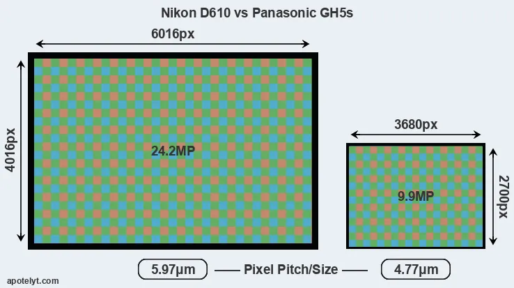 D610 versus GH5s MP