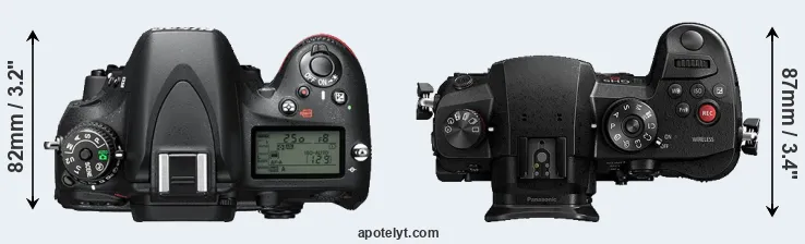 Compare D610 versus GH5s top