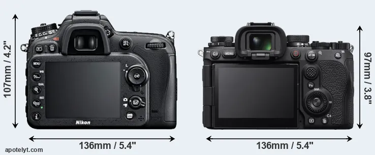 Comparison D7100 or A9 III rear