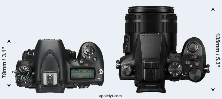 Compare D750 versus FZ2500 top