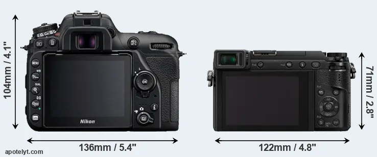 Comparison D7500 or GX85 rear