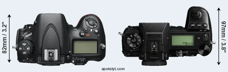Compare D800E versus S1R top