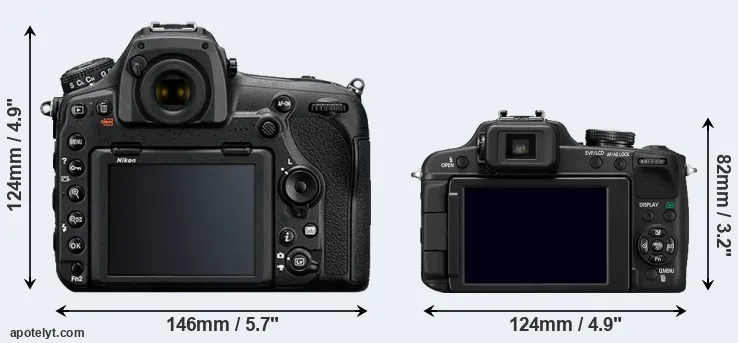 Comparison D850 or FZ100 rear