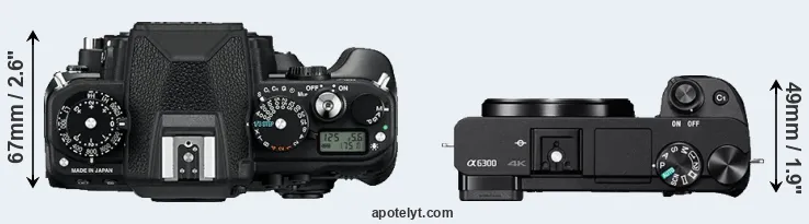 Compare Df versus A6300 top
