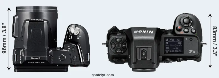Compare L840 versus Z8 top