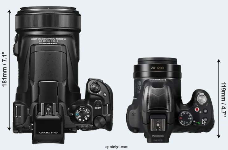 Compare P1100 versus FZ80D top