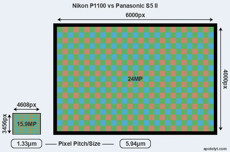 P1100 versus S5 II MP