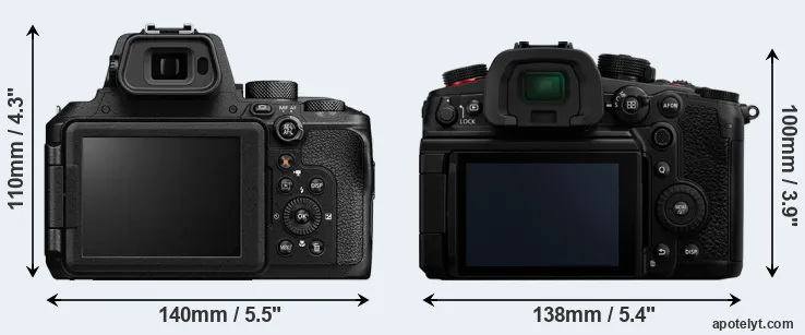 Comparison P950 or GH7 rear