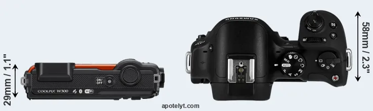 Compare W300 versus NX30 top