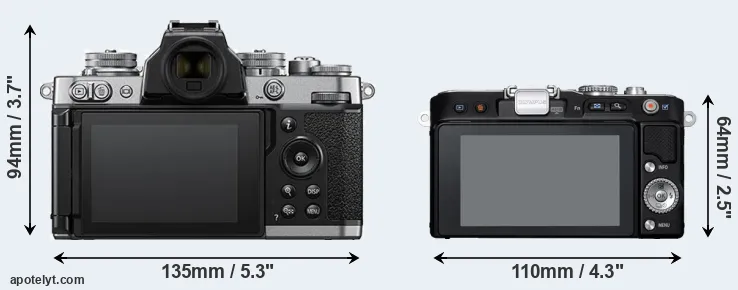 Comparison Z fc or E-PL3 rear