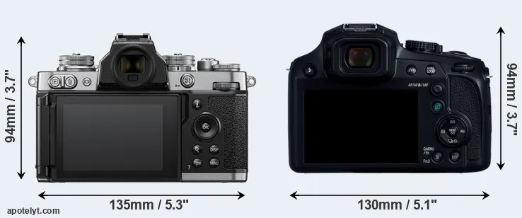 Comparison Z fc or FZ82D rear