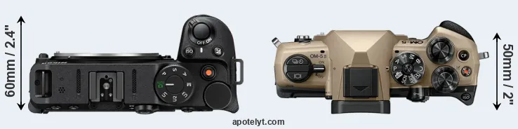 Compare Z30 versus OM-5 II top