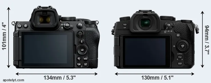 Comparison Z5 II or G97 rear