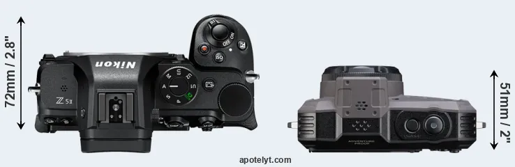 Compare Z5 II versus WG-1000 top