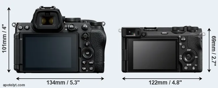 Comparison Z5 II or A6700 rear