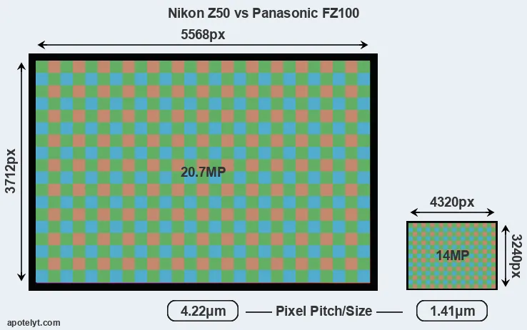 Z50 versus FZ100 MP