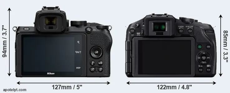 Comparison Z50 or G6 rear